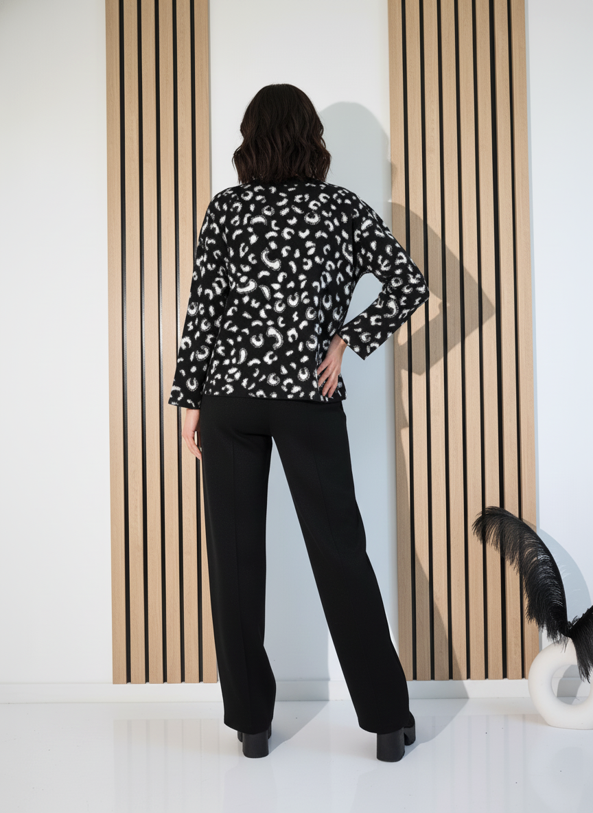 Дамски Комплект черен Fergie 2 части трико #A1250