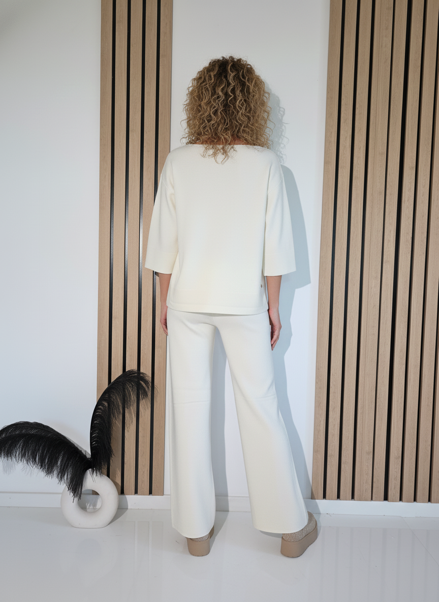 Дамски Комплект бял Kirra 2 части трико #A1254