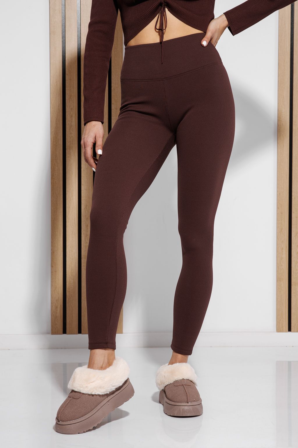 Дамски клин Lora кафяв #A1335