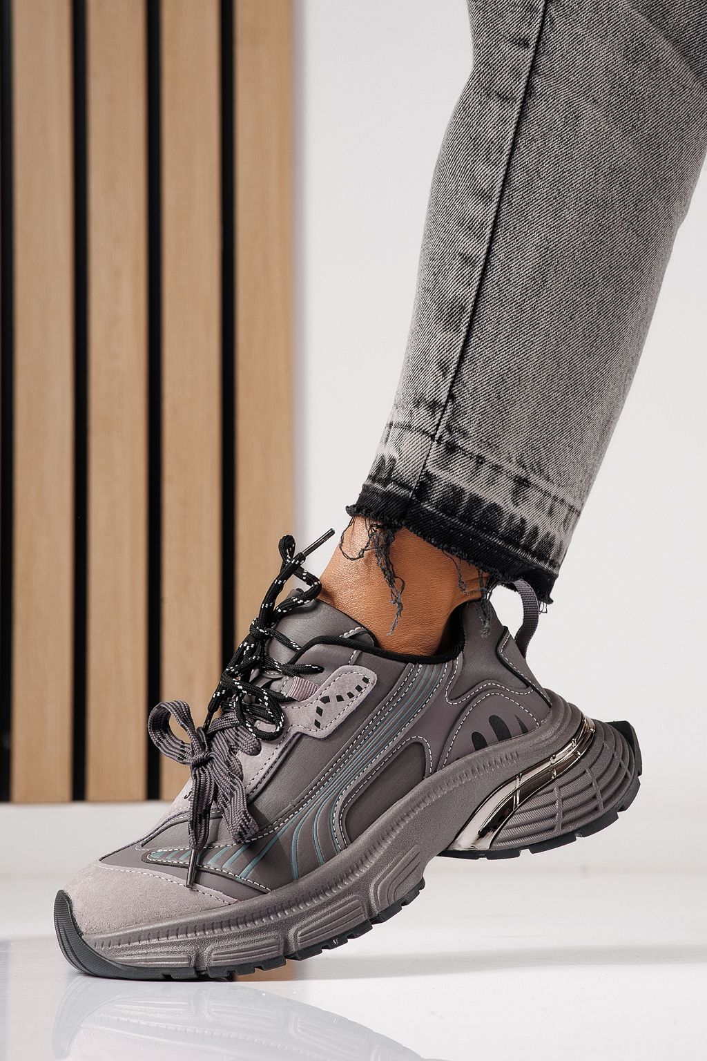 Дамски маратонки лилави от еко кожа Denisa #24072