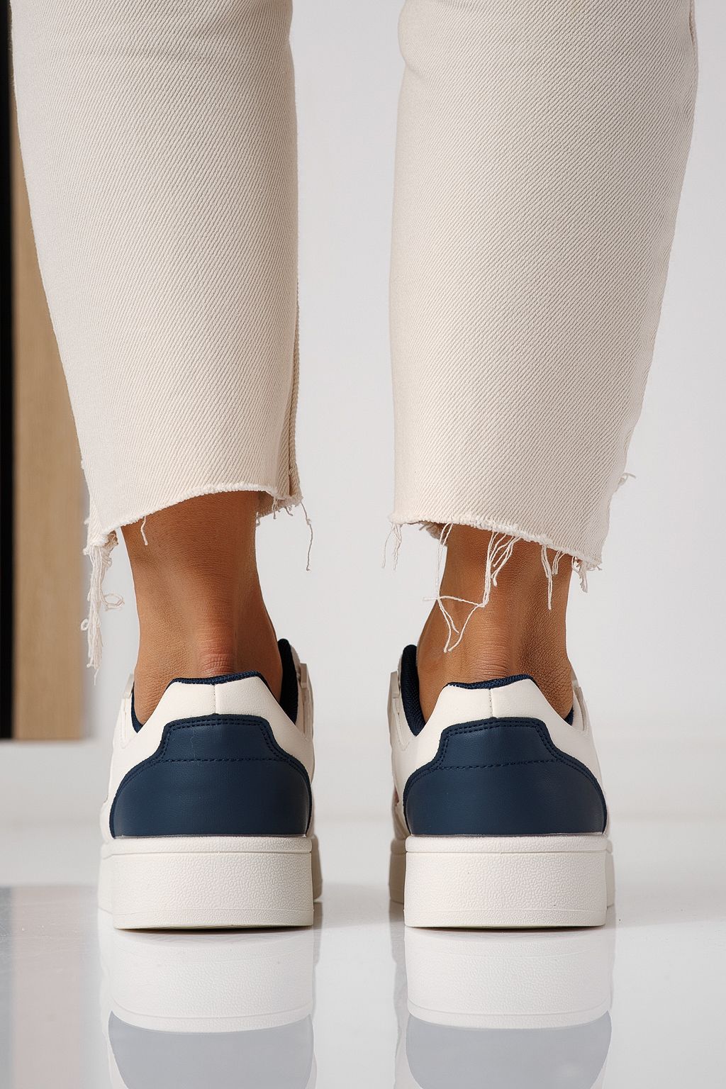 Дамски маратонки сини от еко кожа Iris #24191