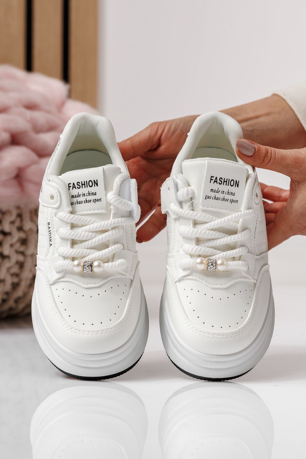 Детски маратонки черни от еко кожа Asena #24025