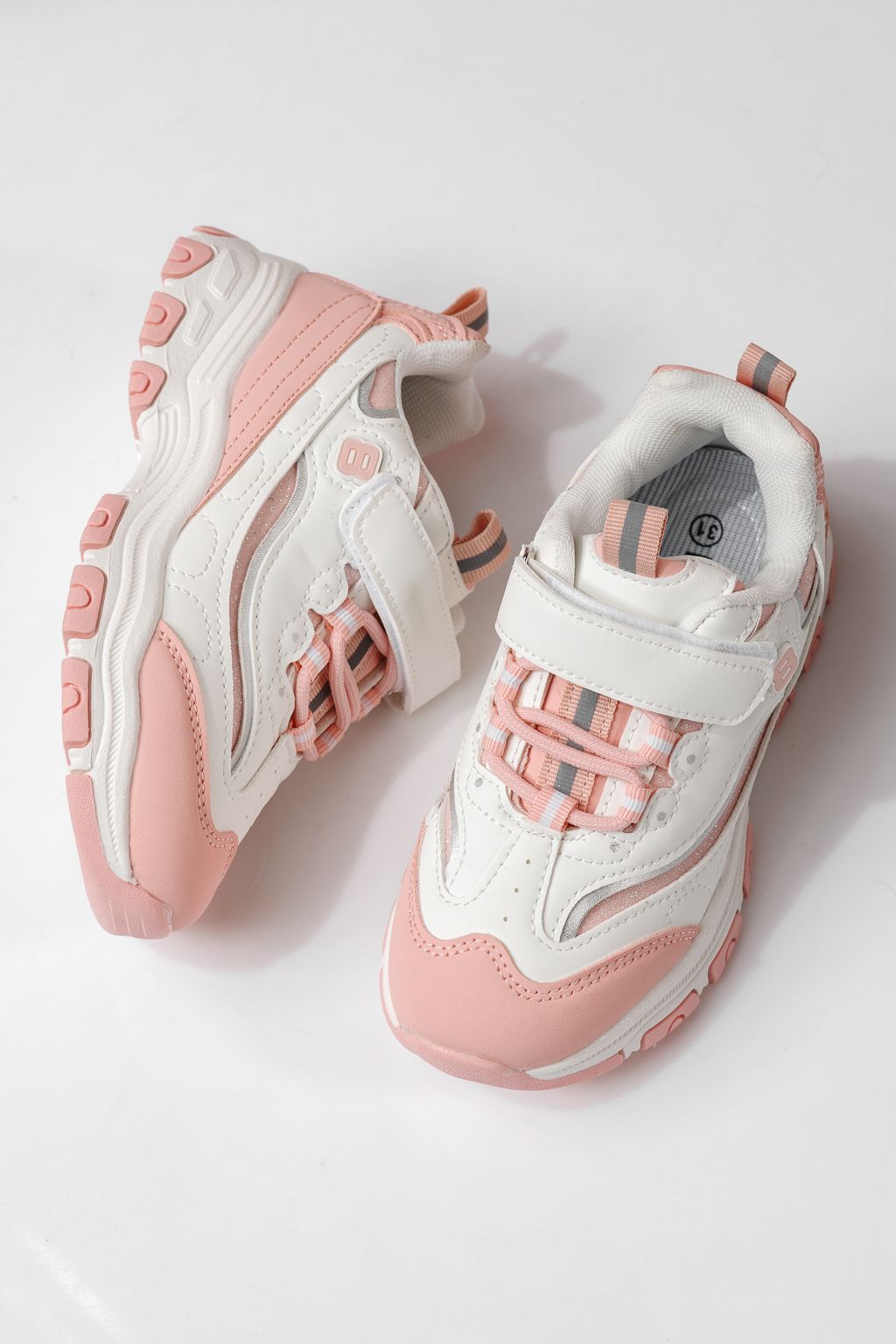 Детски маратонки розови от еко кожа Arya #24030