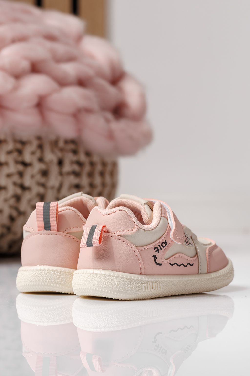 Детски маратонки розови от еко кожа Adda #24016