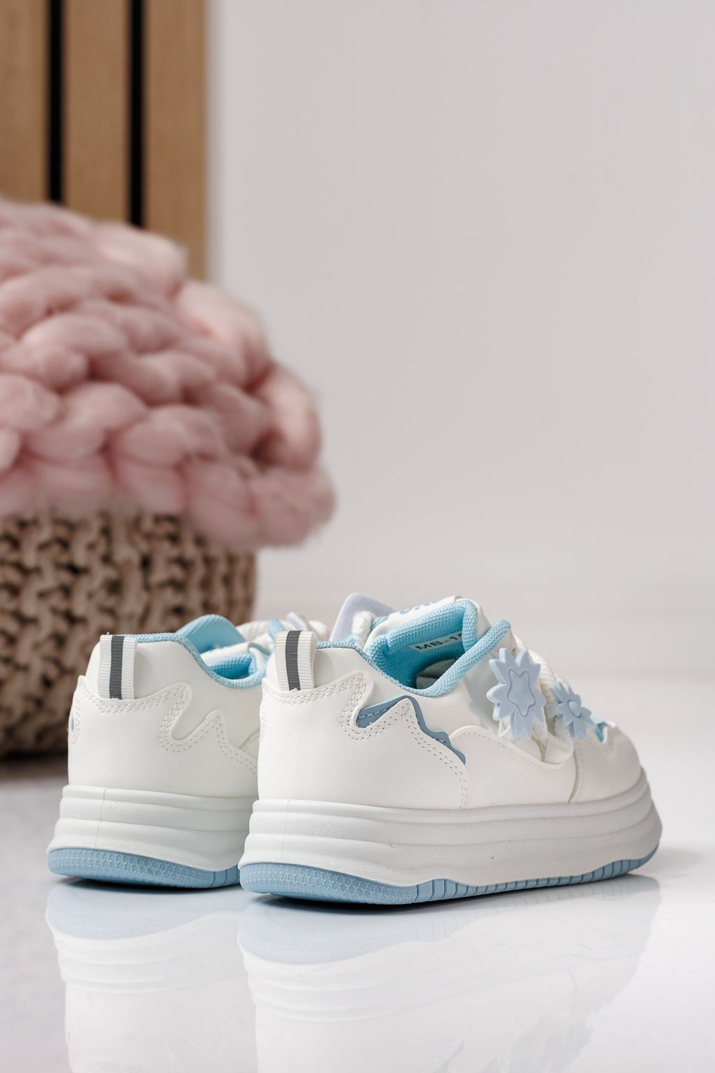 Детски маратонки сини от еко кожа Becca #24047