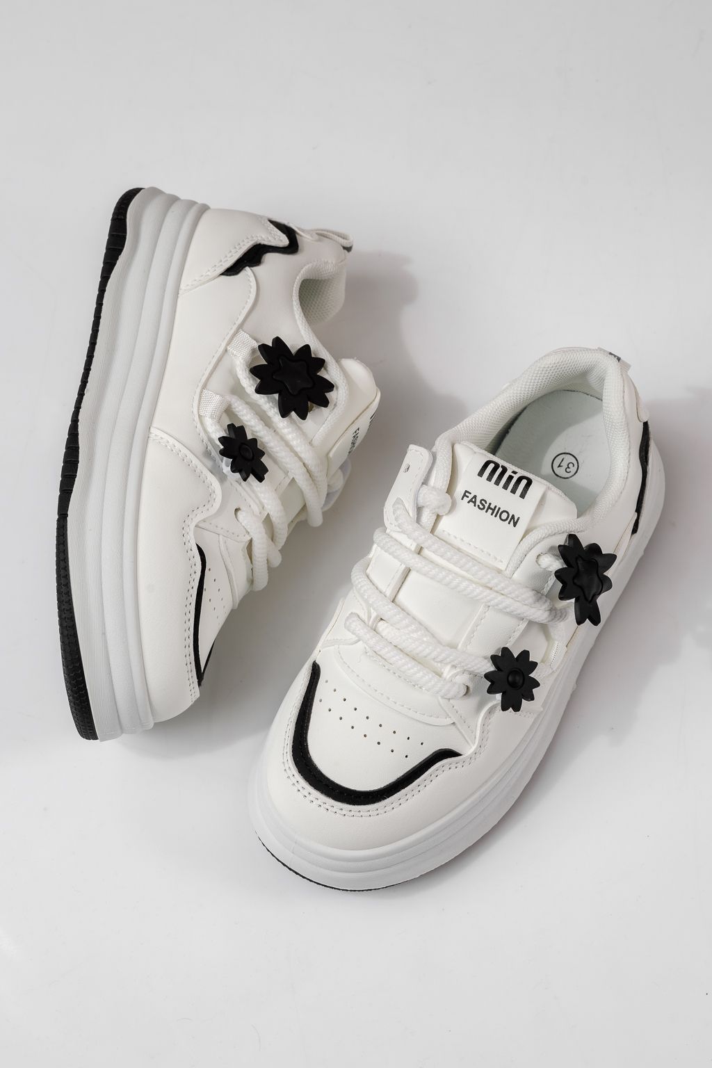 Детски маратонки бели от еко кожа Becca #24050