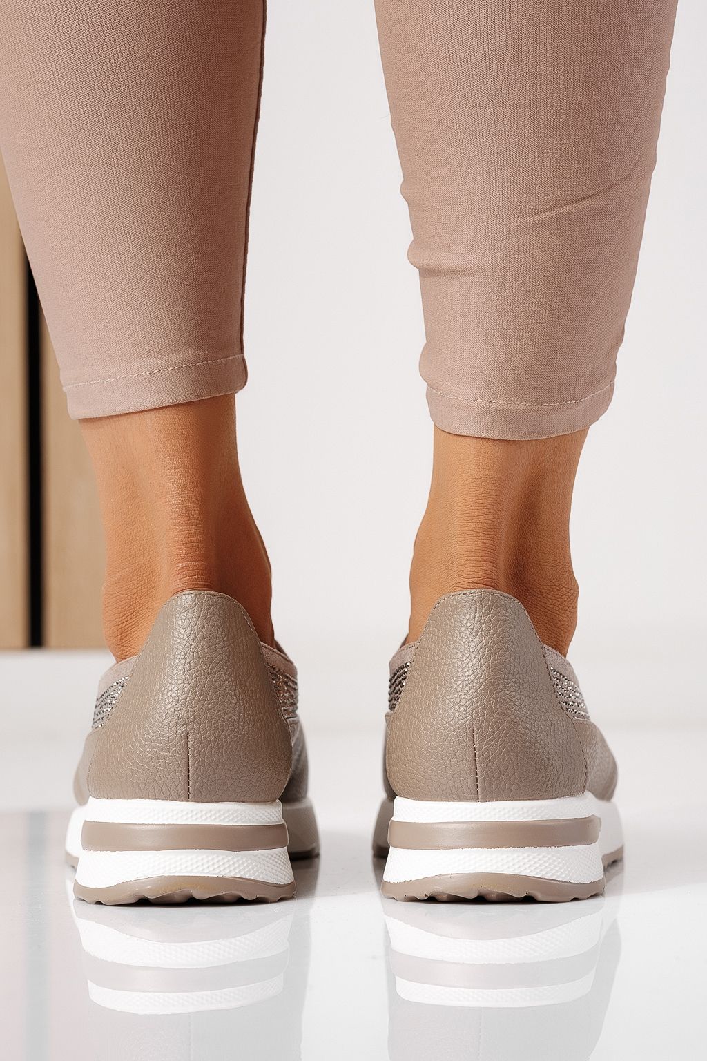 Дамски ежедневни каки обувки от екокожа Teona #24207