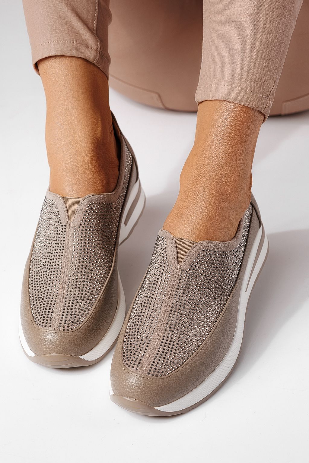 Дамски ежедневни каки обувки от екокожа Teona #24207