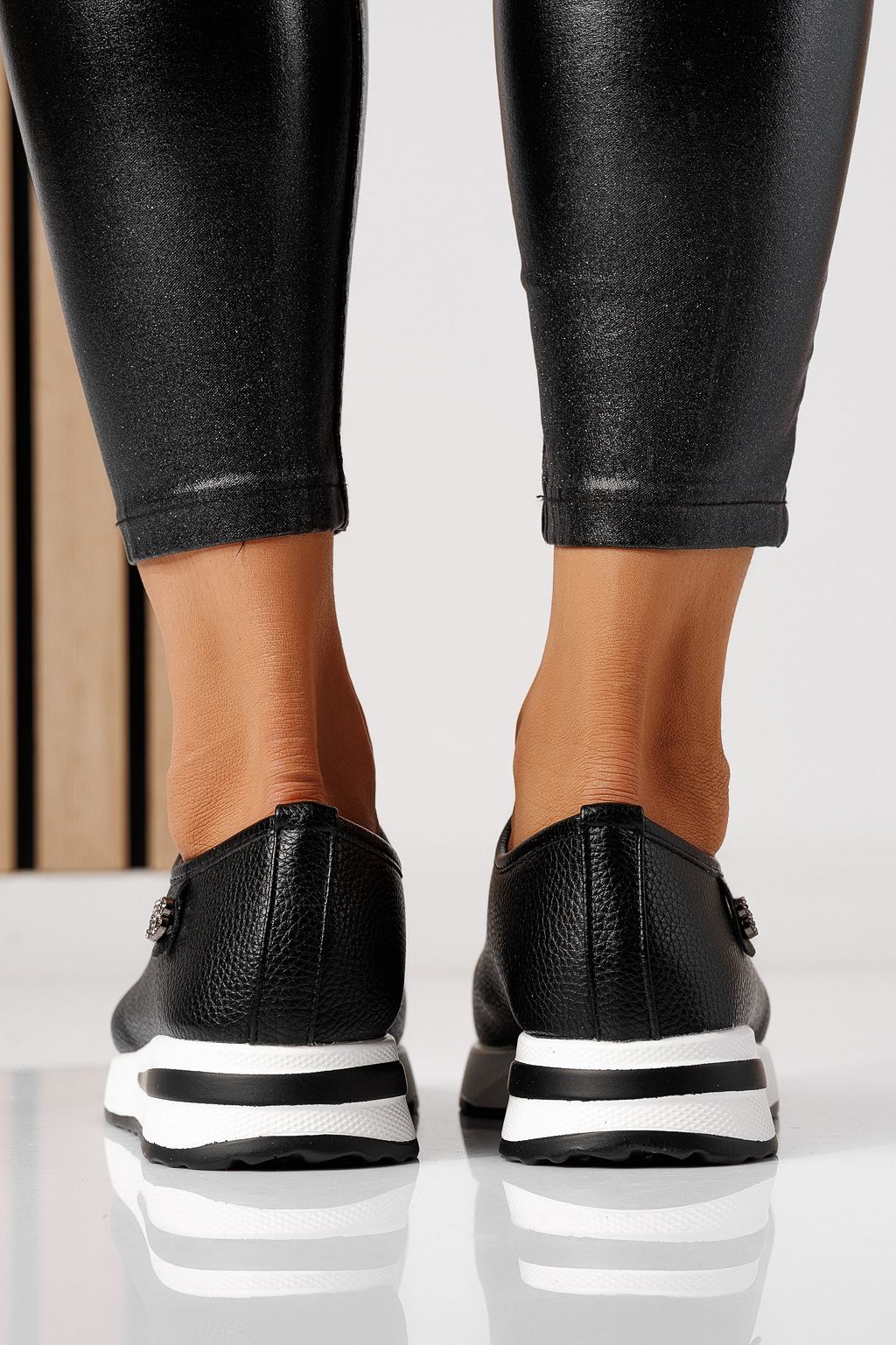 Дамски сиви ежедневни обувки от екокожа Azalea #24203