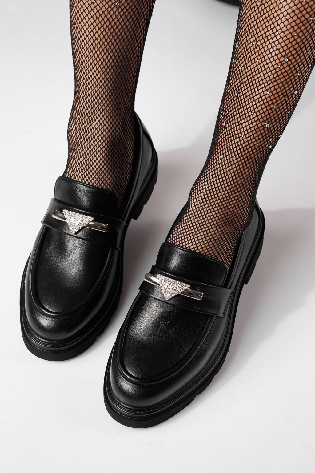 Всекидневни дамски обувки черни от еко кожа Venus #24279