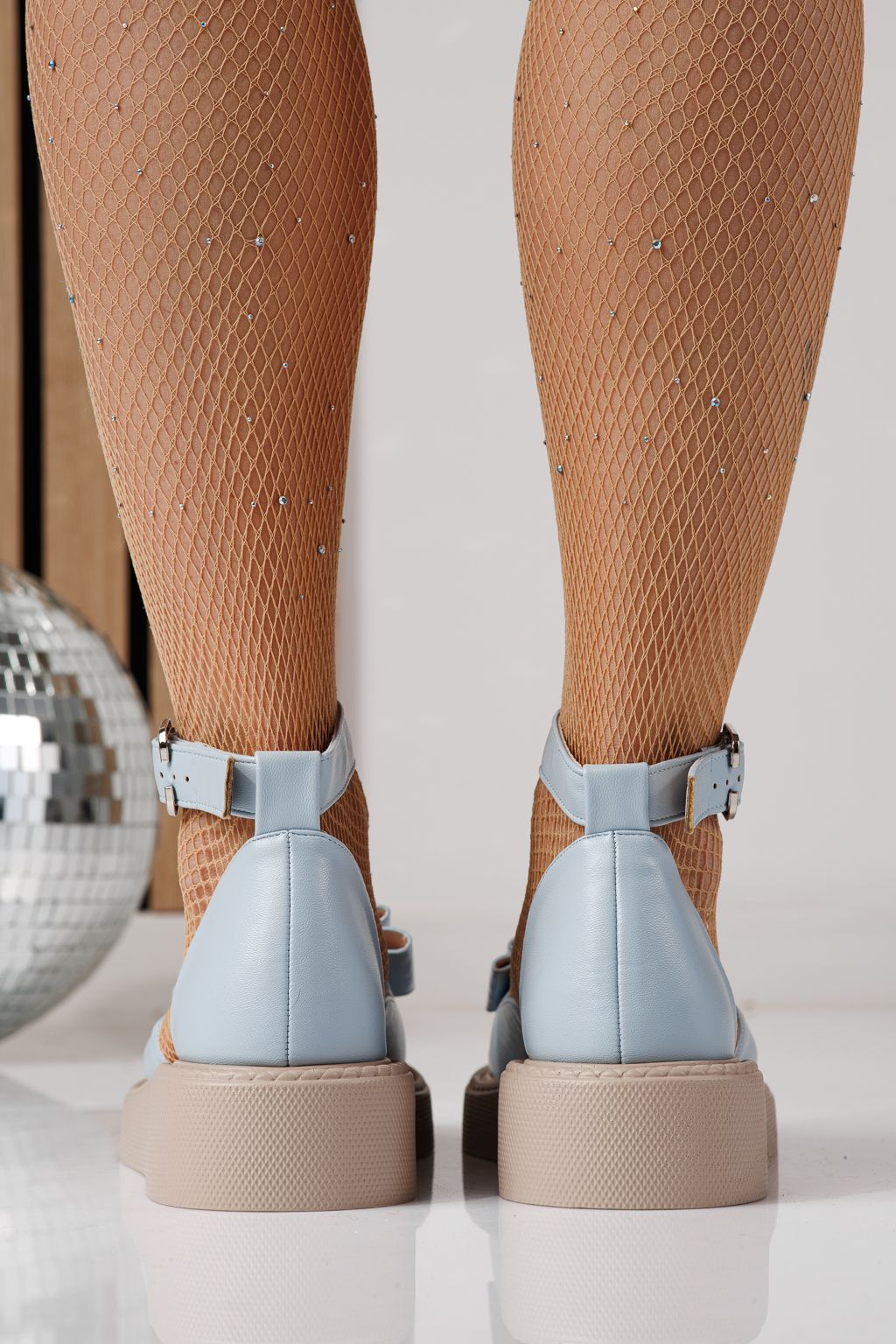 Дамски сини ежедневни обувки от екокожа Willy #24210