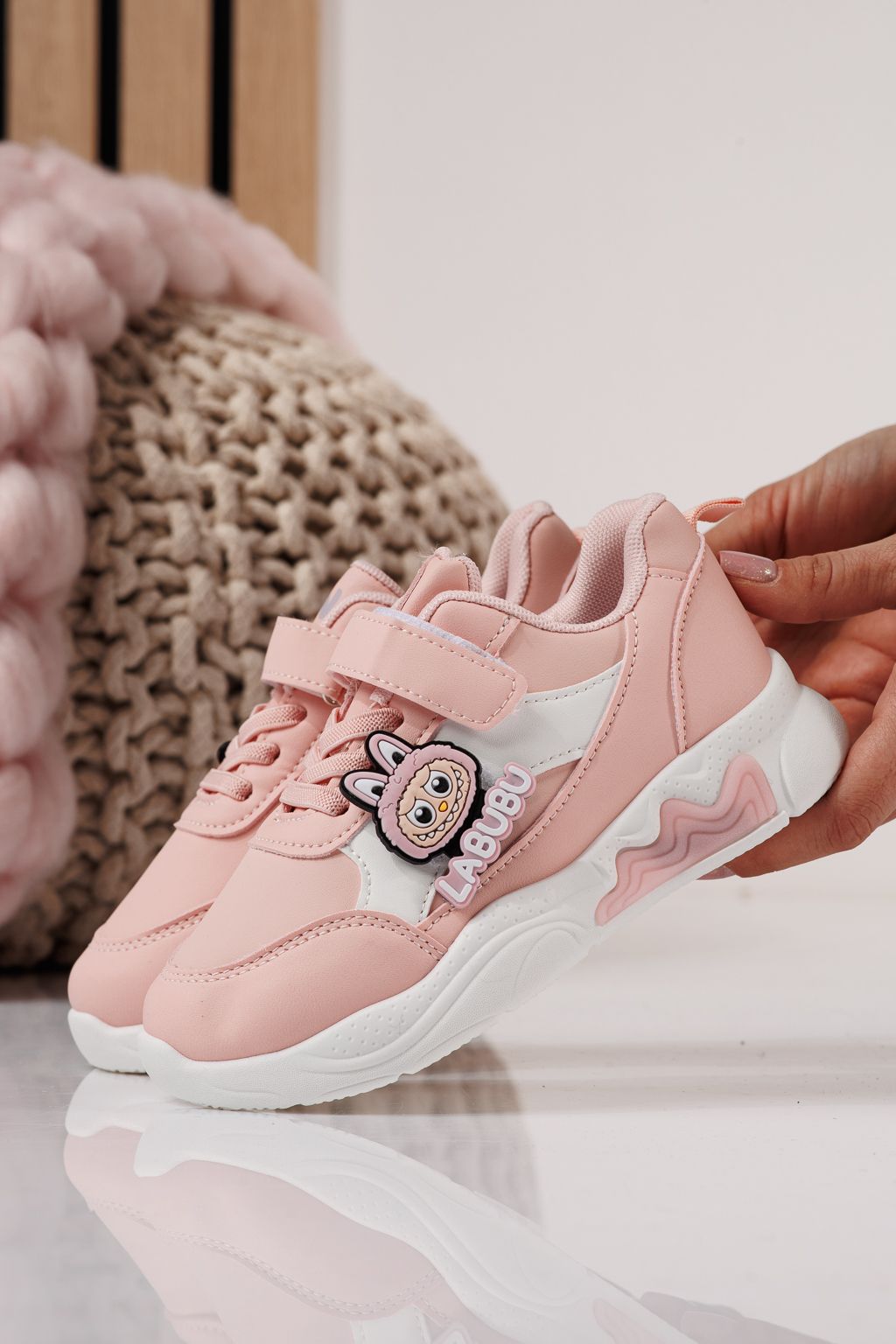 Детски маратонки розови от еко кожа Bubu #24373