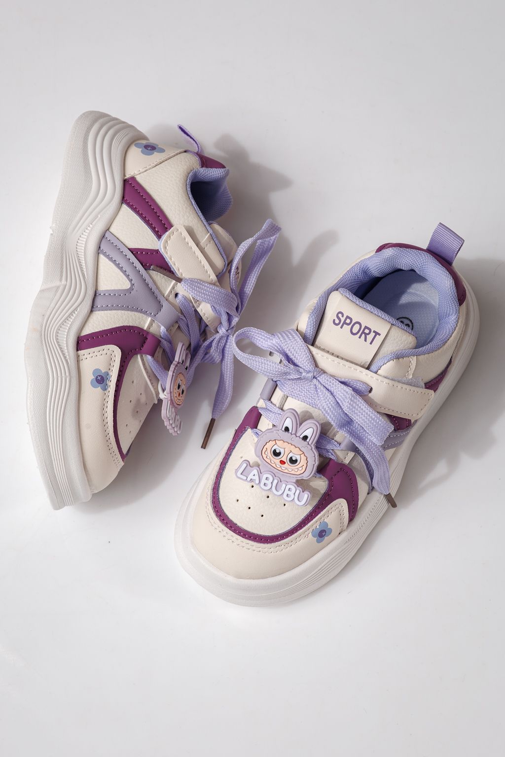 Детски маратонки лилави от еко кожа Bubu #24339