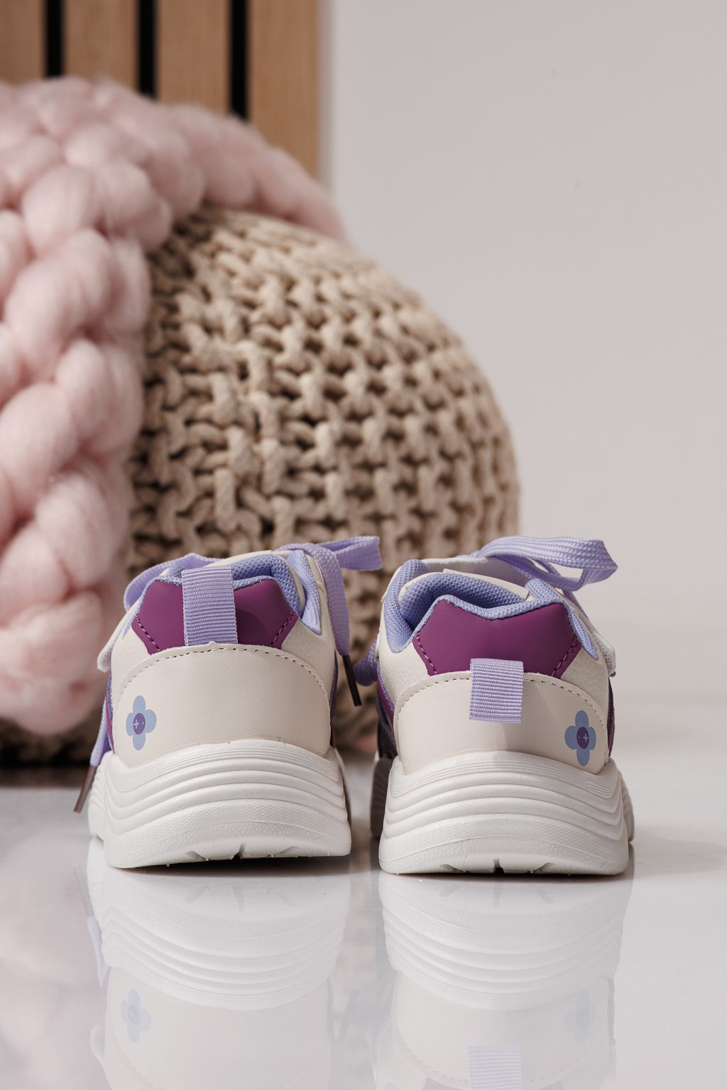 Детски маратонки бели от еко кожа Bubu #24335