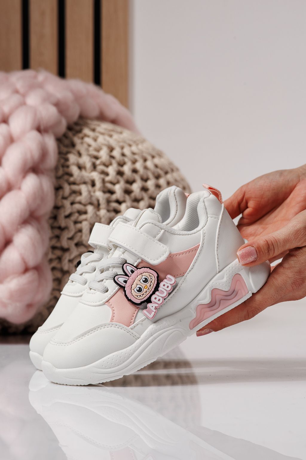 Детски маратонки розови от еко кожа Bubu #24372