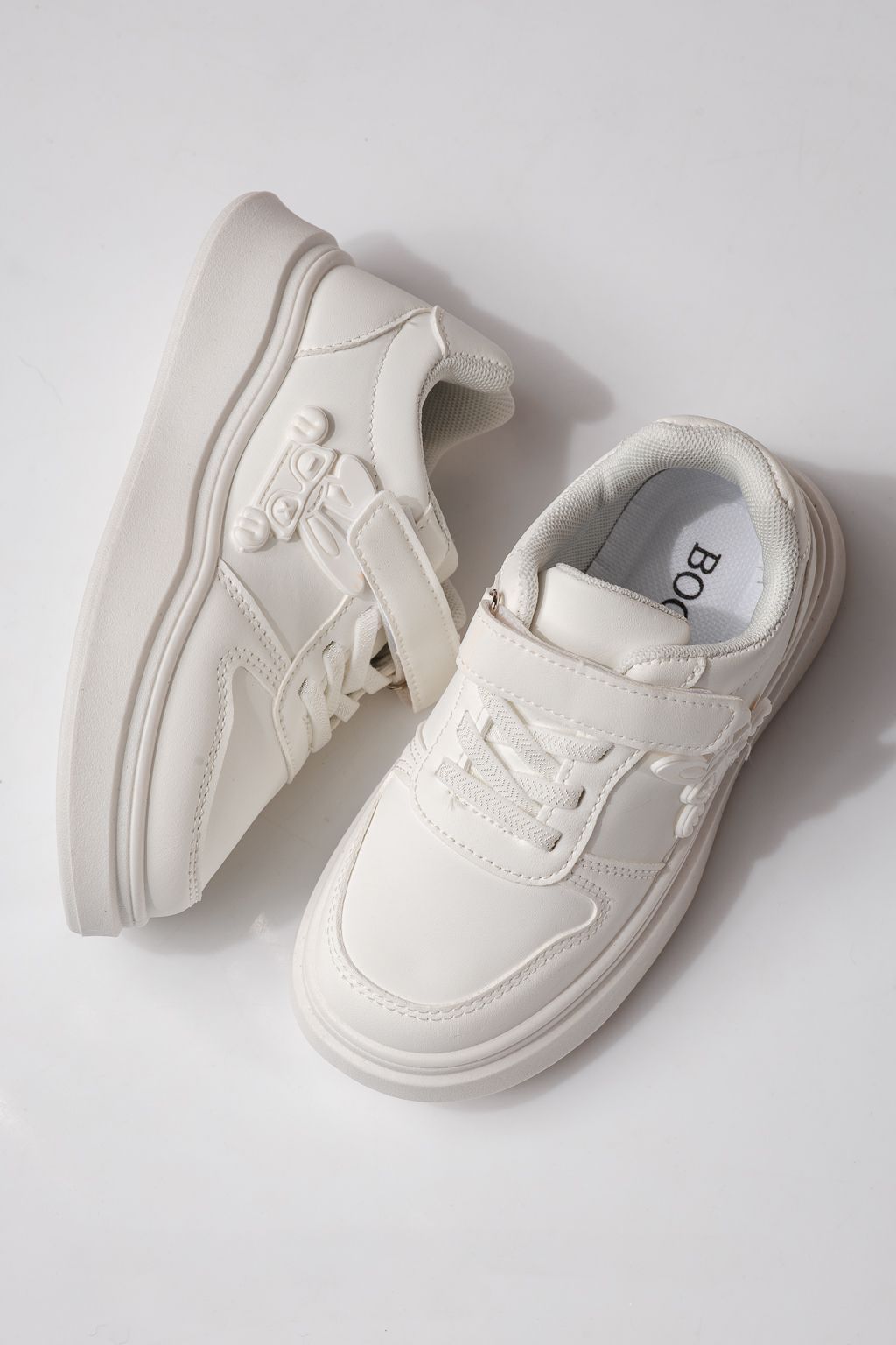 Детски маратонки бели от еко кожа Zaria #24379