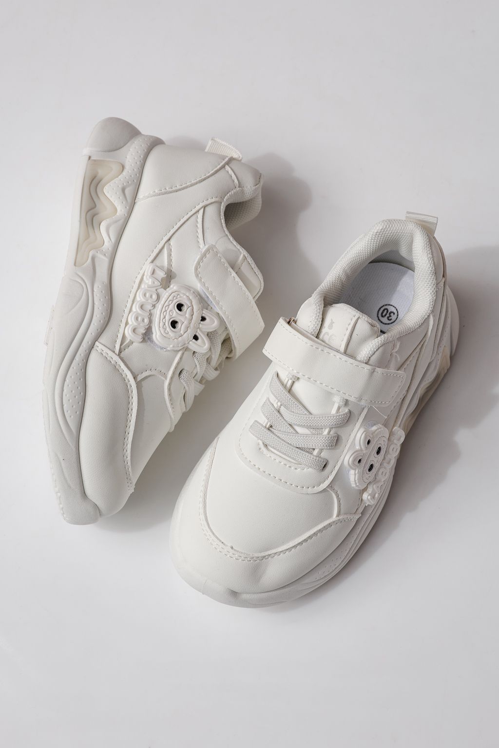 Детски маратонки бели от еко кожа Bubu #24375