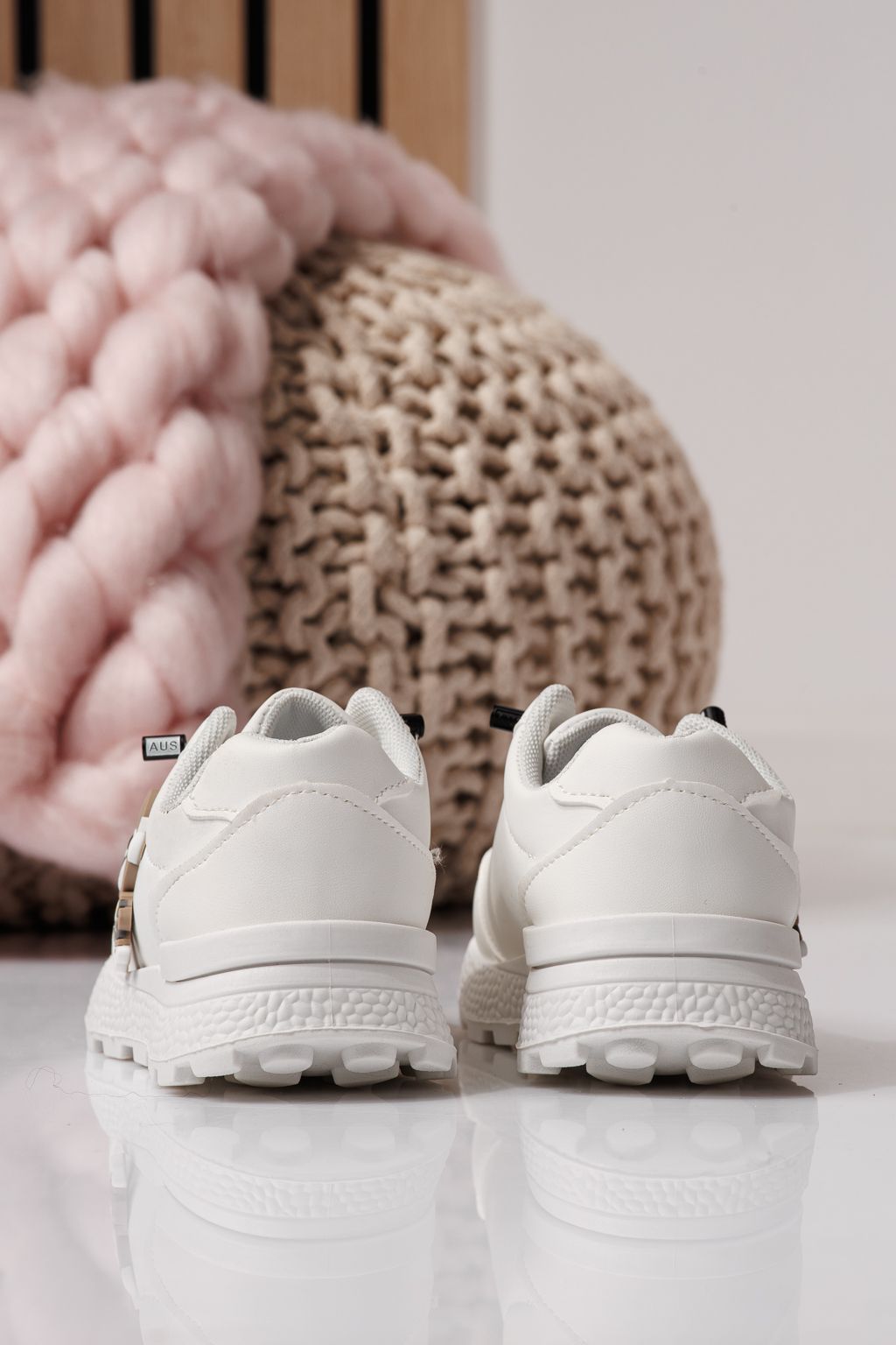 Детски маратонки бели от еко кожа Ana #24381