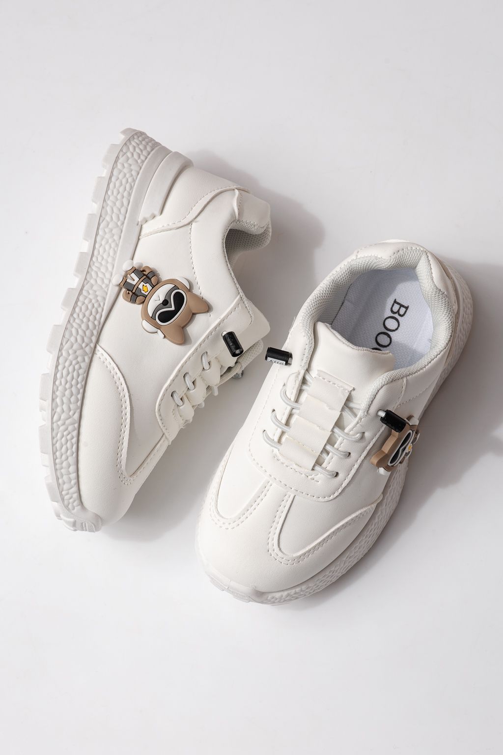 Детски маратонки бели от еко кожа Ana #24384