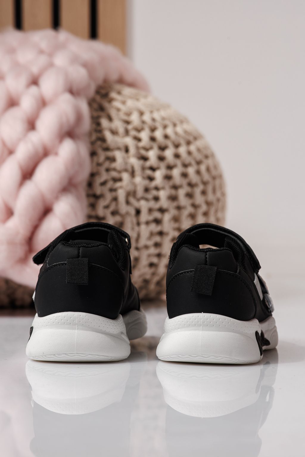 Детски маратонки черни от еко кожа Bubu #24374