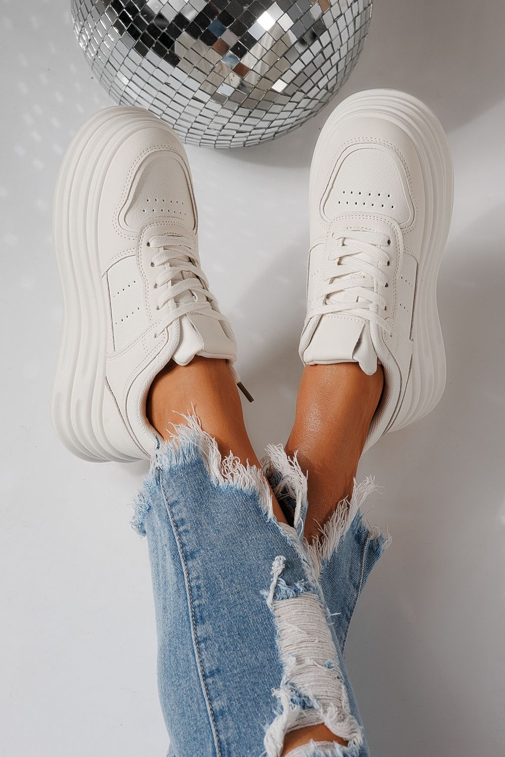 Дамски маратонки черни от еко кожа Adelina #24284