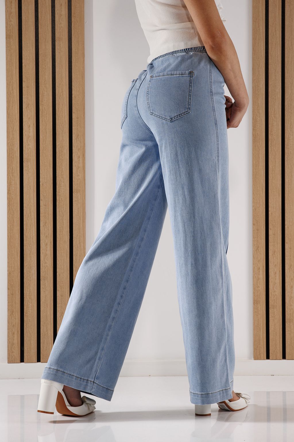 Дънки Разкроени Дамски Arya сини #A1368