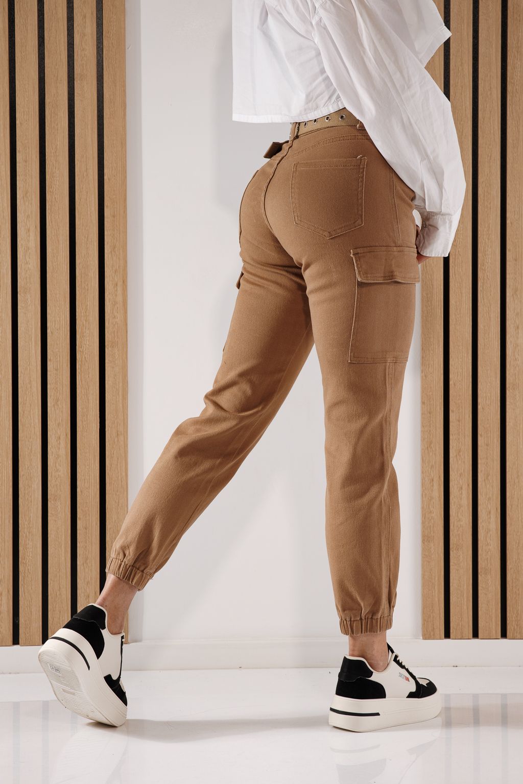 Дамски карго дънки Mara Каки #A604