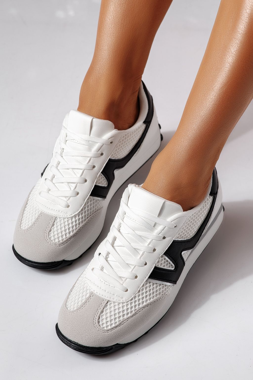 Дамски маратонки бели от еко кожа Federica #24472