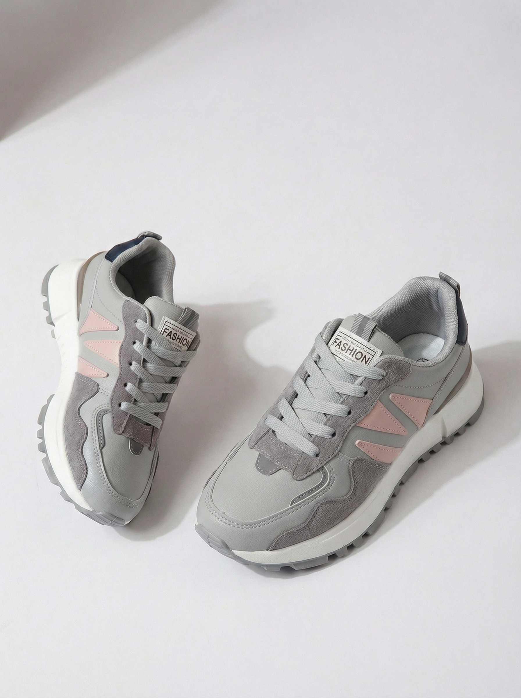 Дамски маратонки сиви от еко кожа Kalina #24505