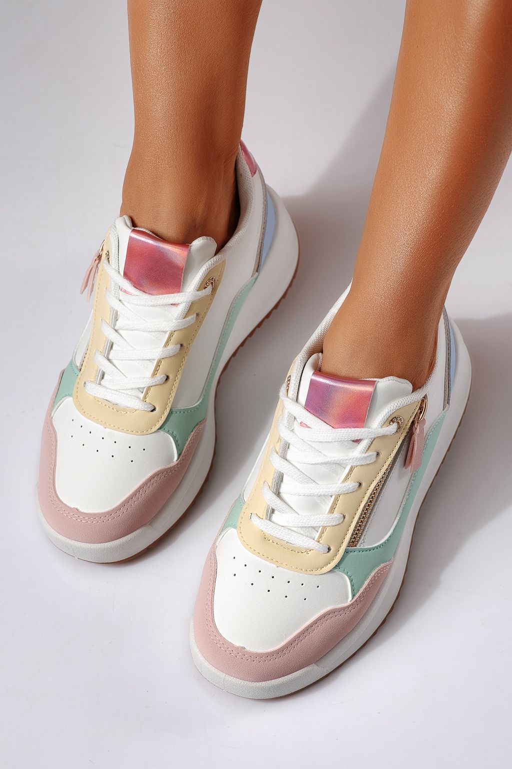 Дамски маратонки многоцветни от еко кожа Alana #24415