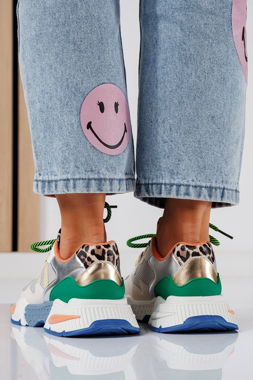 Дамски маратонки леопард от еко кожа Devi #24546