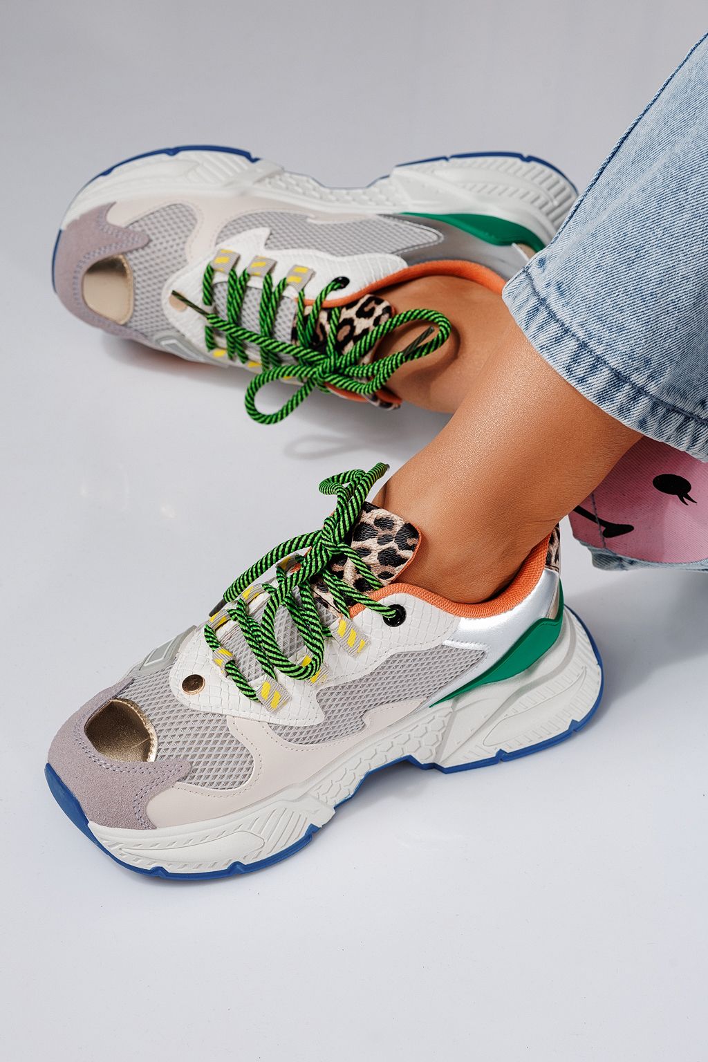 Дамски маратонки леопард от еко кожа Devi #24546