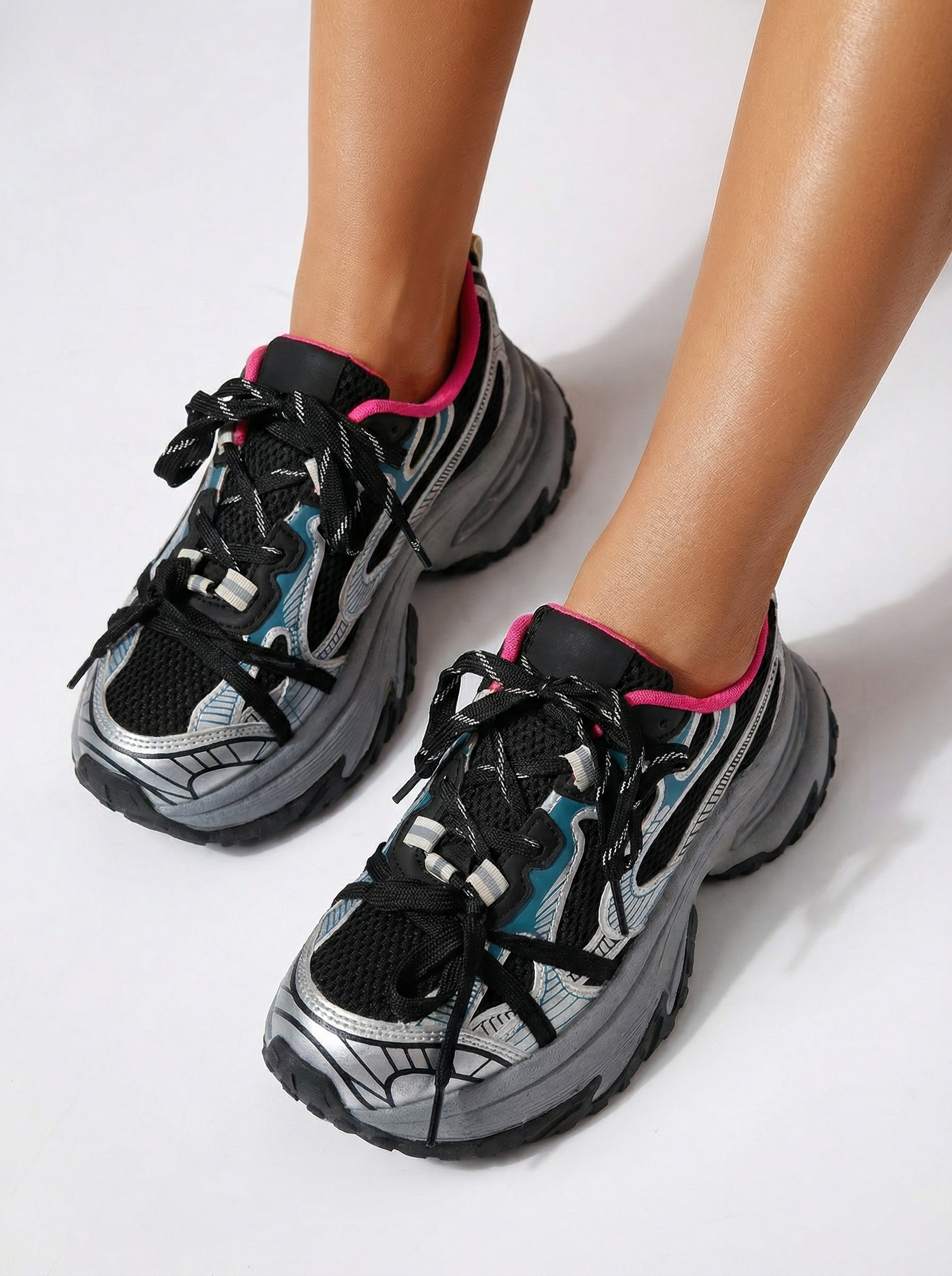 Дамски сиви кецове от еко кожа Anne #24526