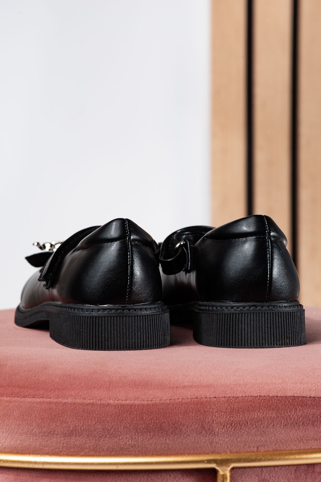 Обувки за момичета черни от еко кожа Alina2 #24640