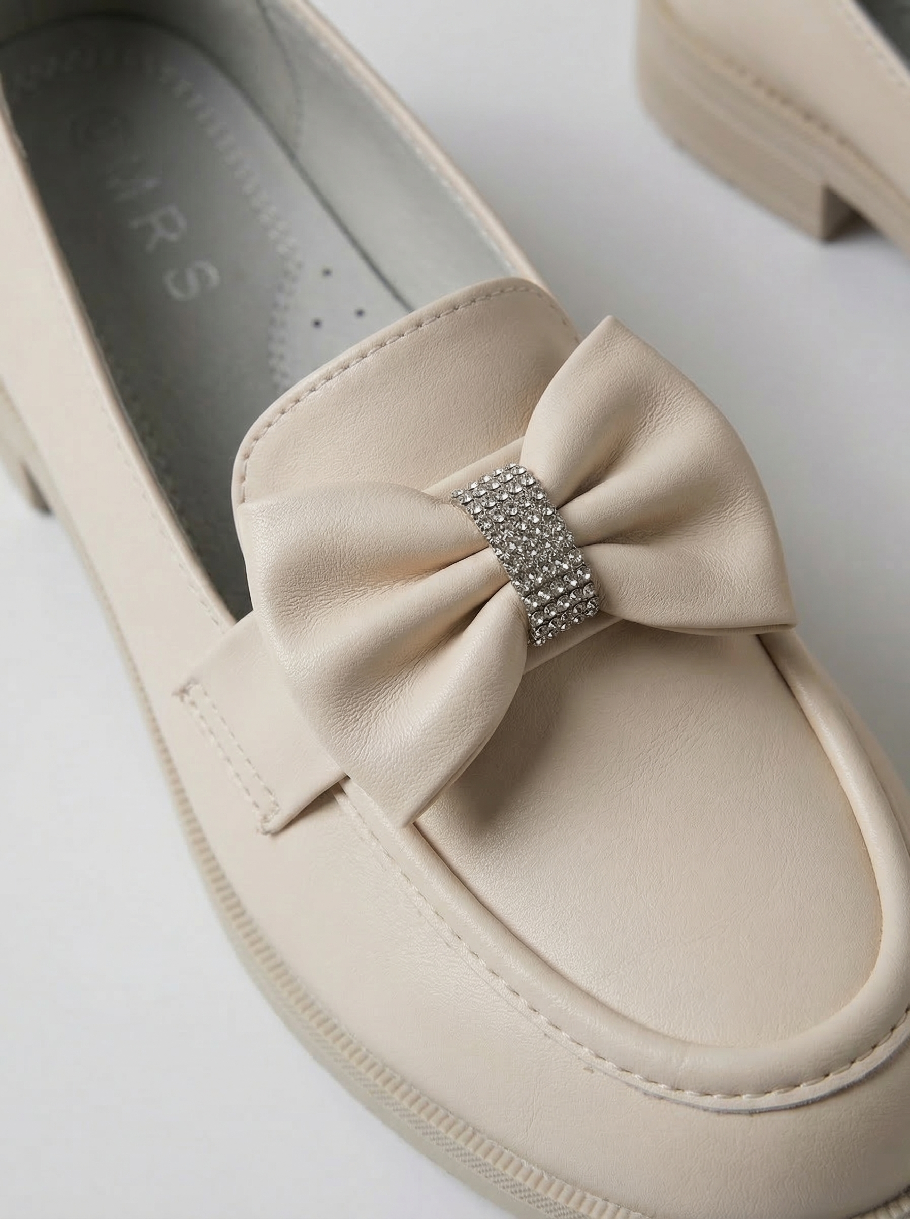 Бежови момичешки обувки от екокожа Alda2 #24619