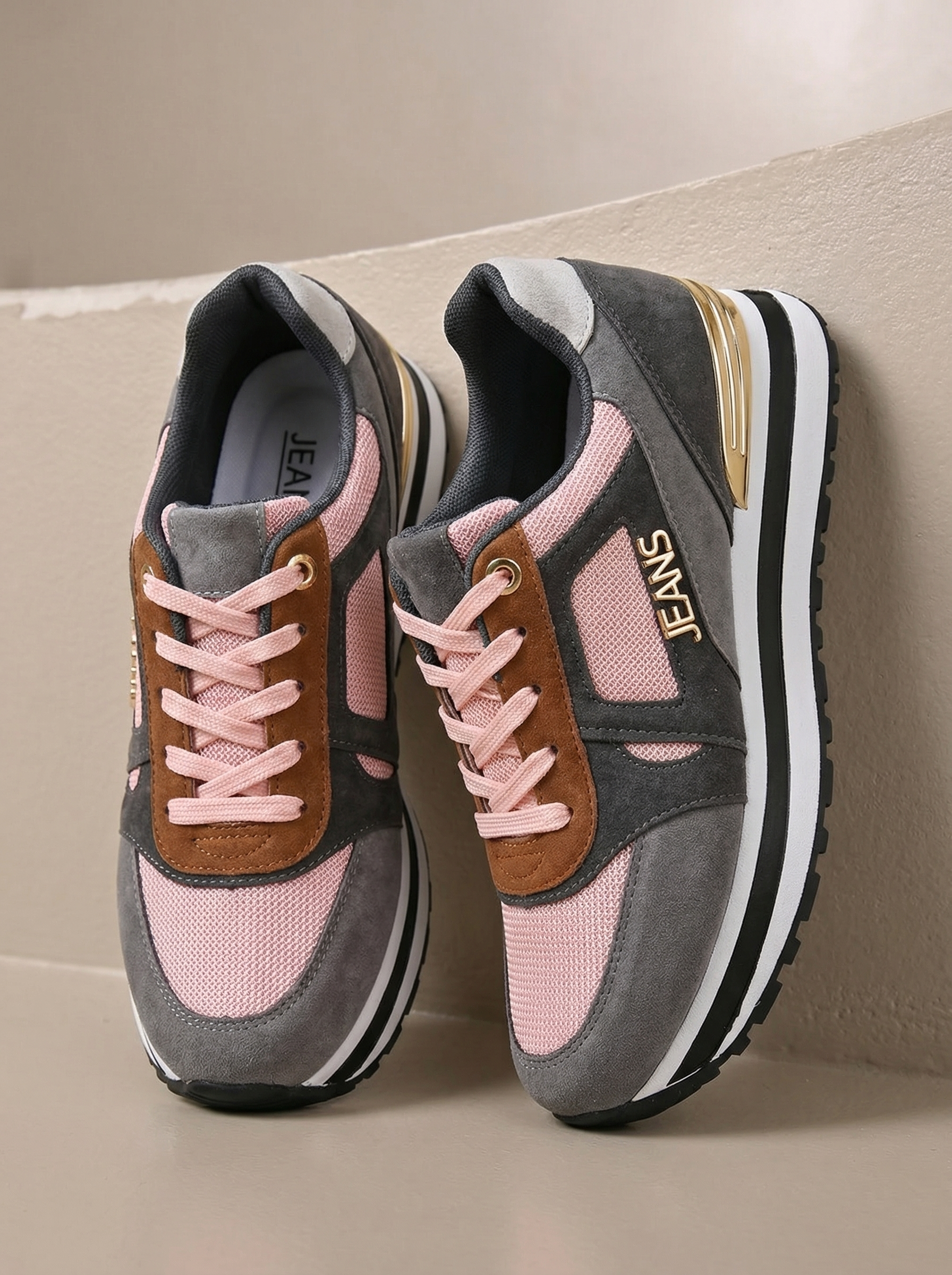 Дамски Маратонки Theo Розово #14788