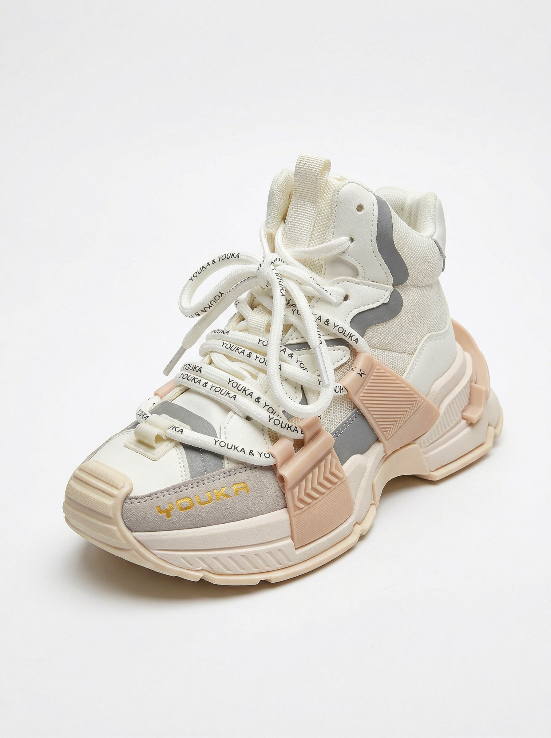 Дамски маратонки бели от еко кожа Nyssa #24683