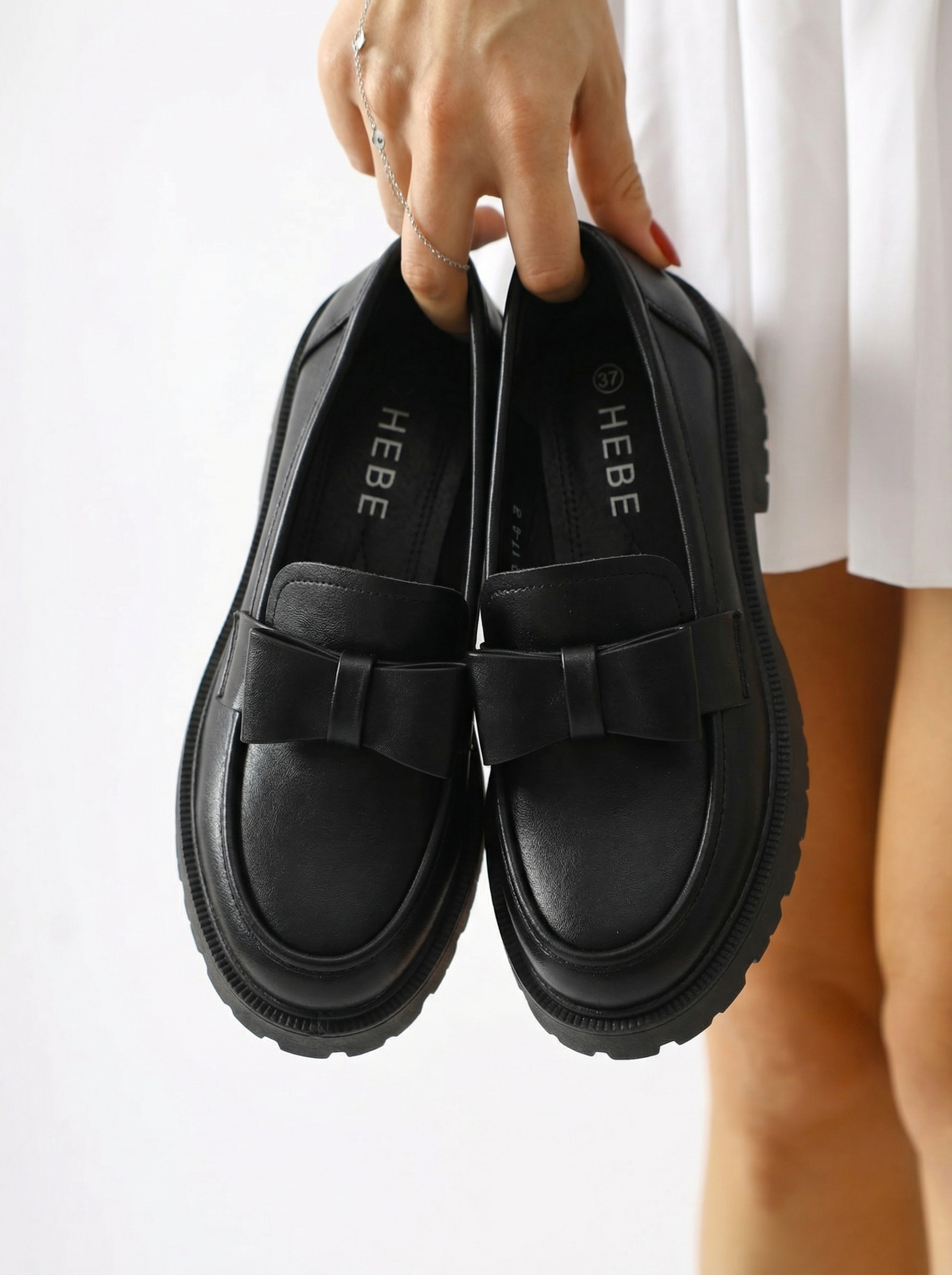 Всекидневни дамски обувки черни от еко кожа Brielle #24663