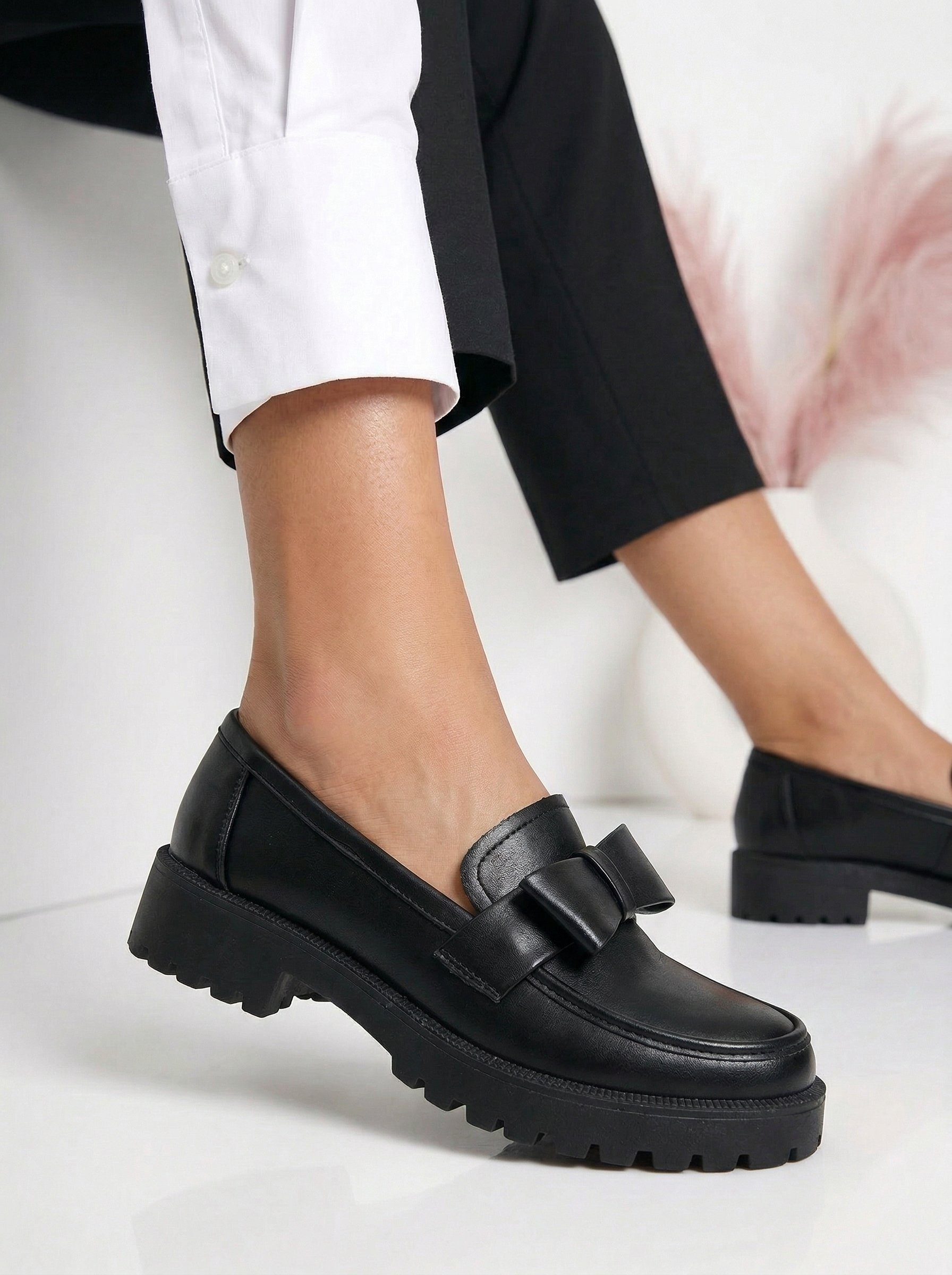 Всекидневни дамски обувки черни от еко кожа Elaris #24671