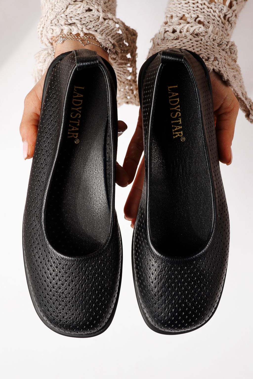 Дамски балерини черни от еко кожа Amaya #24880