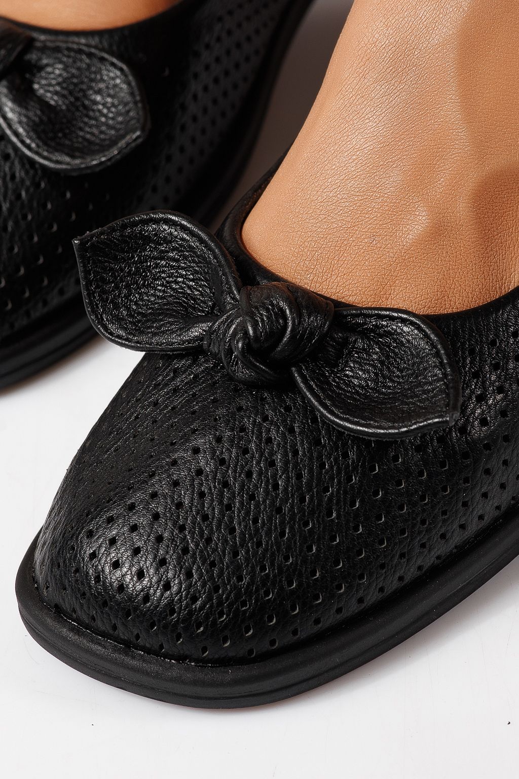 Дамски балерини черни от еко кожа Amaris #24945