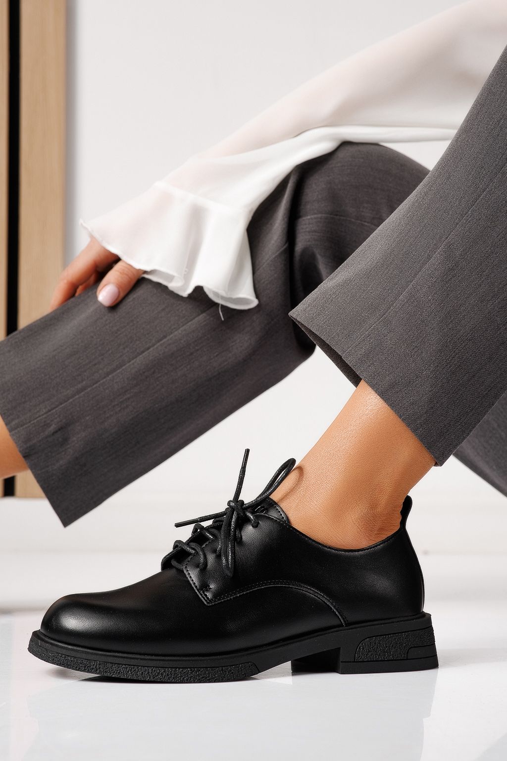 Всекидневни дамски обувки черни от еко кожа Bellamy #24892