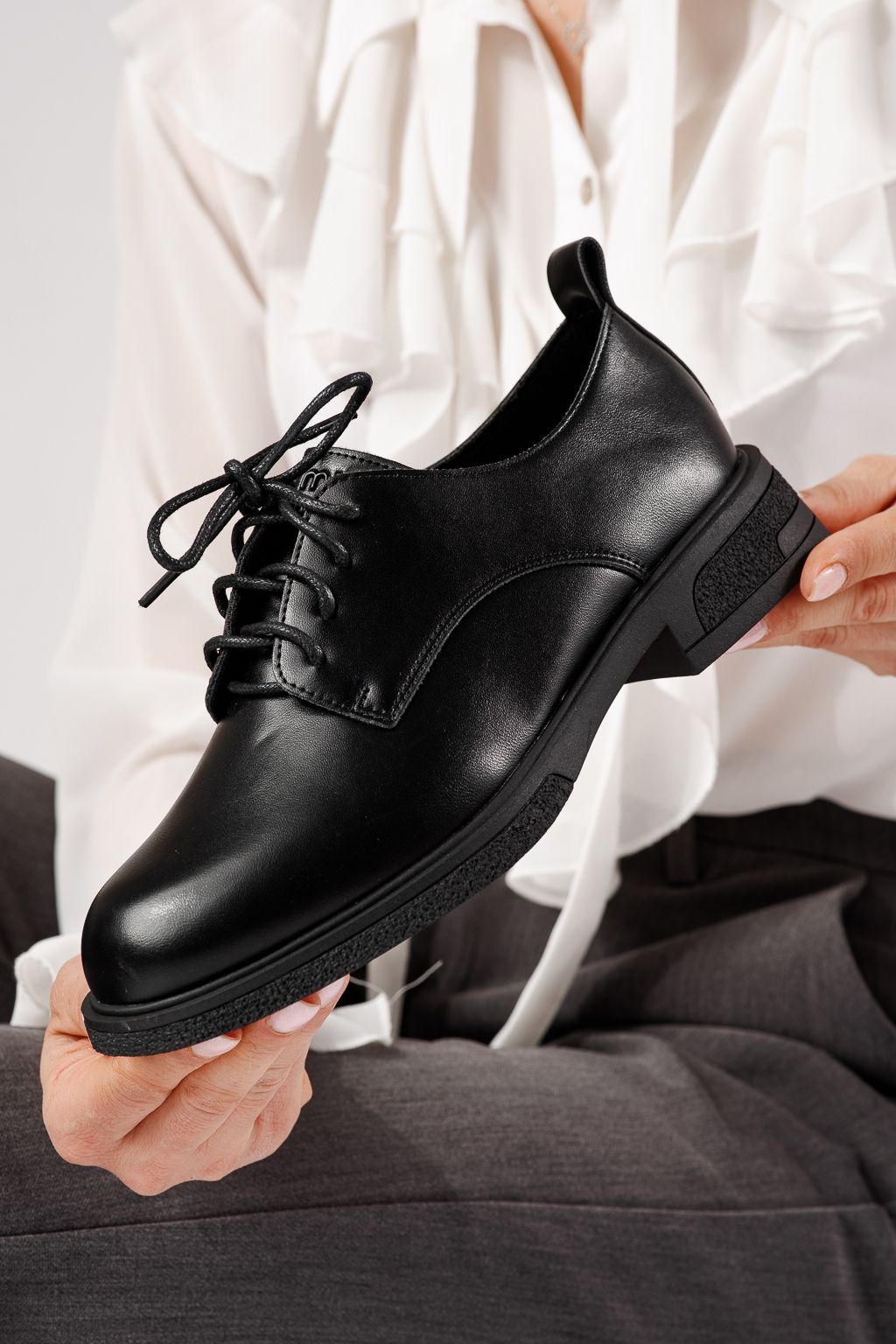 Всекидневни дамски обувки черни от еко кожа Bellamy #24892