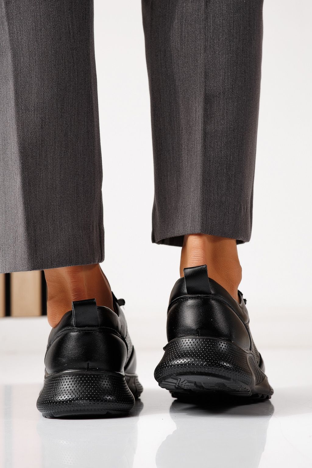 Всекидневни дамски обувки черни от еко кожа Bica #24938