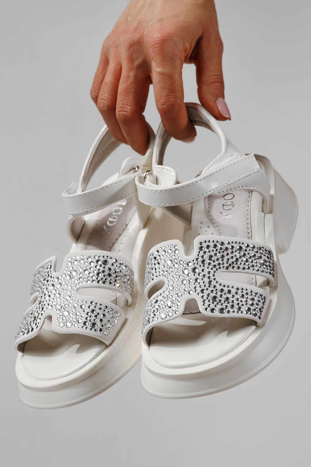 Детски сандали бели от еко кожа Lovia #24956