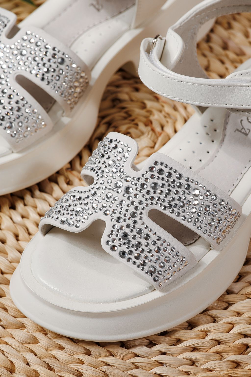 Детски сандали бели от еко кожа Lovia #24956