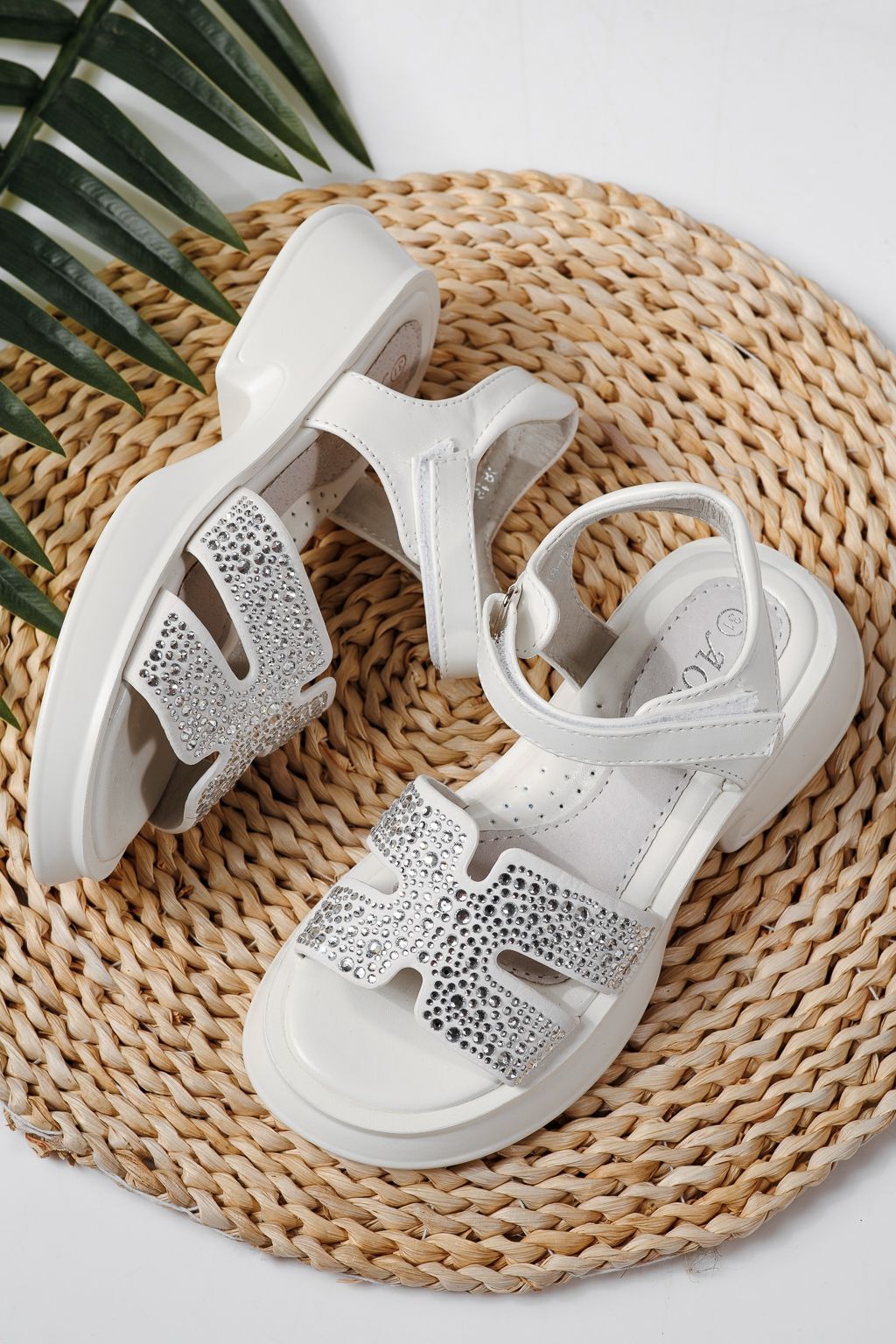 Детски сандали бели от еко кожа Lovia #24956