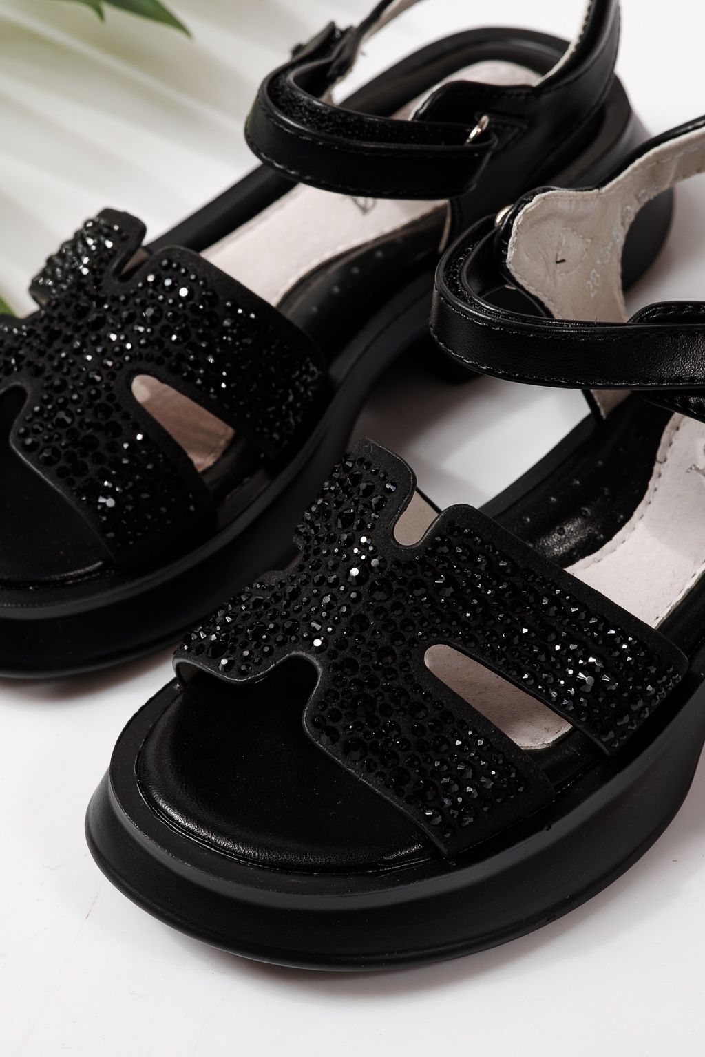 Детски сандали черни от еко кожа Lovia #24955