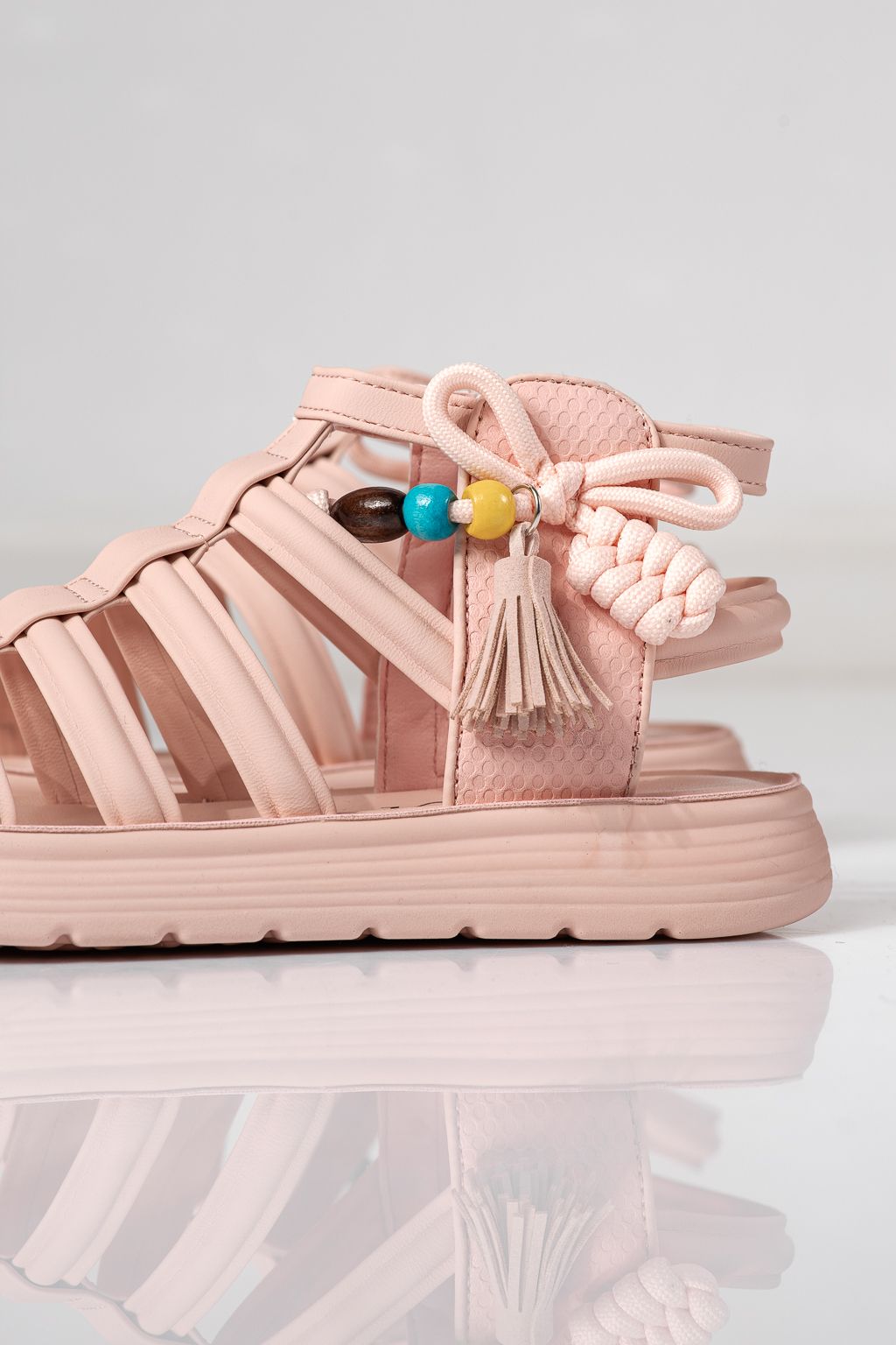 Детски сандали розови от еко кожа Madison #24959