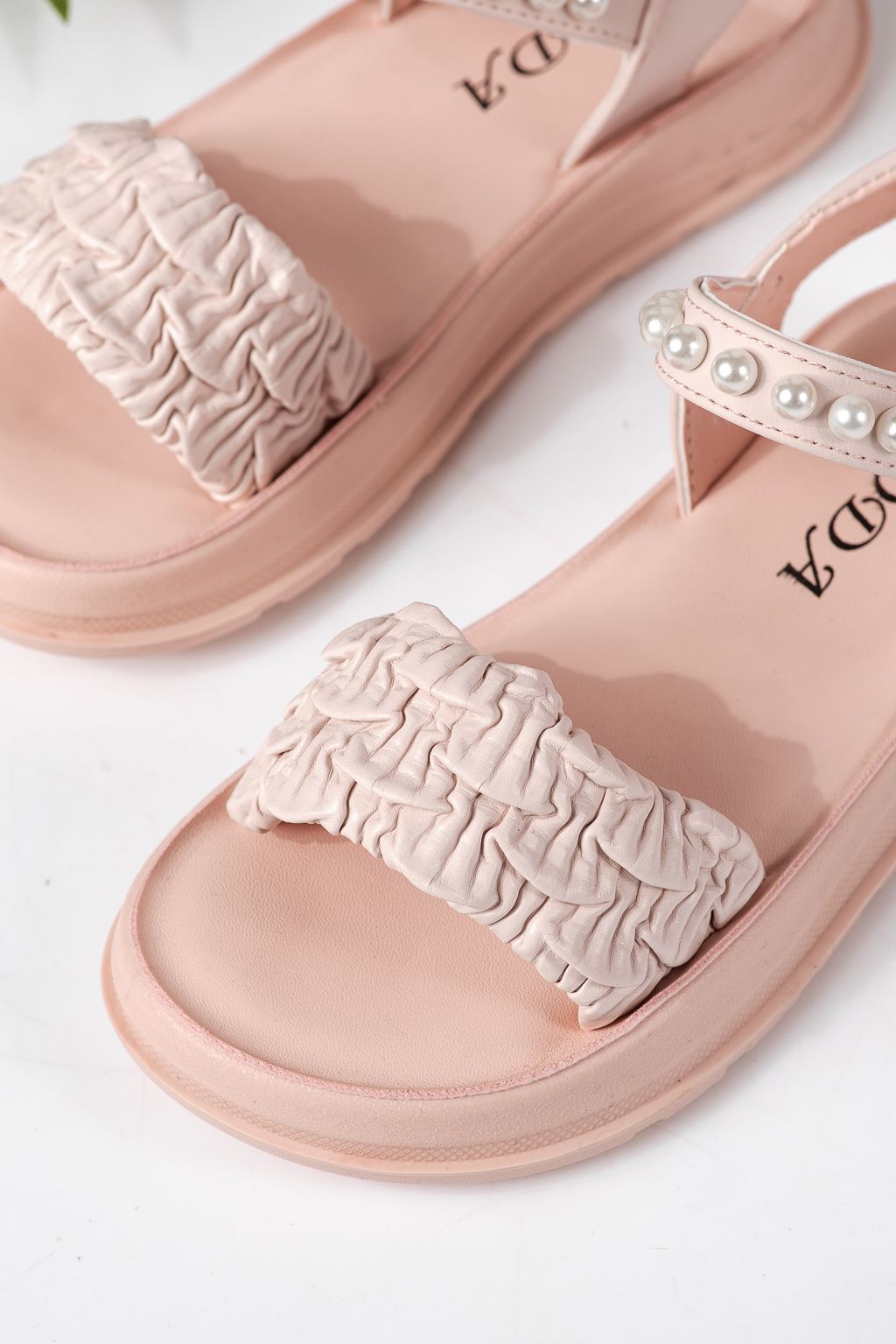 Детски сандали розови от еко кожа Harper #24961